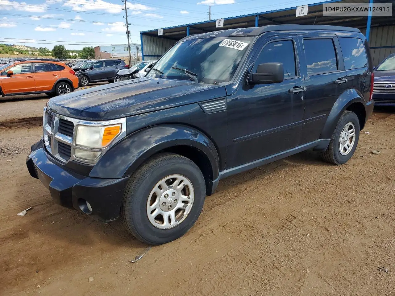 2010 Dodge Nitro Se VIN: 1D4PU2GKXAW124915 Lot: 61863016