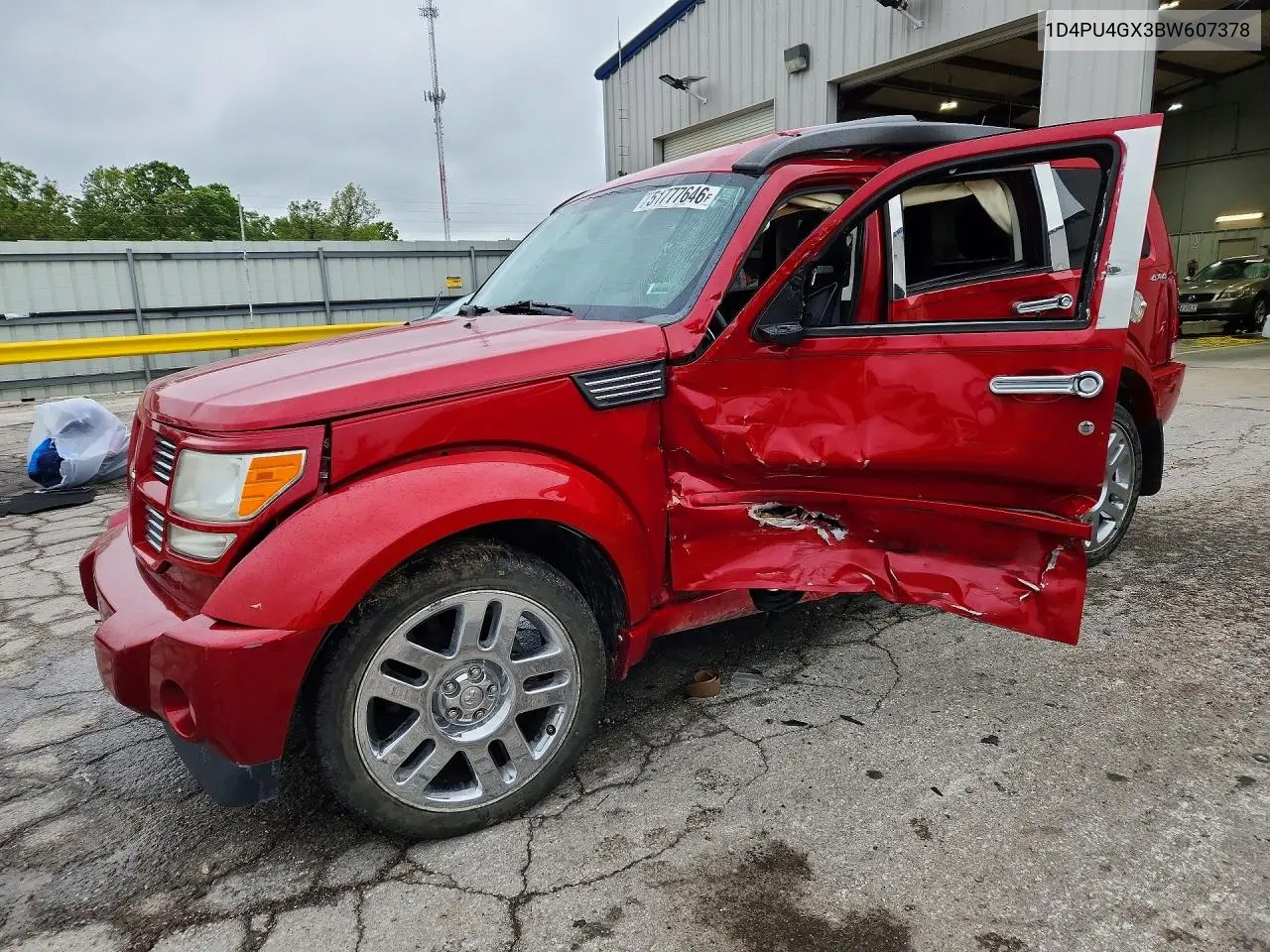 2011 Dodge Nitro Heat VIN: 1D4PU4GX3BW607378 Lot: 51777646