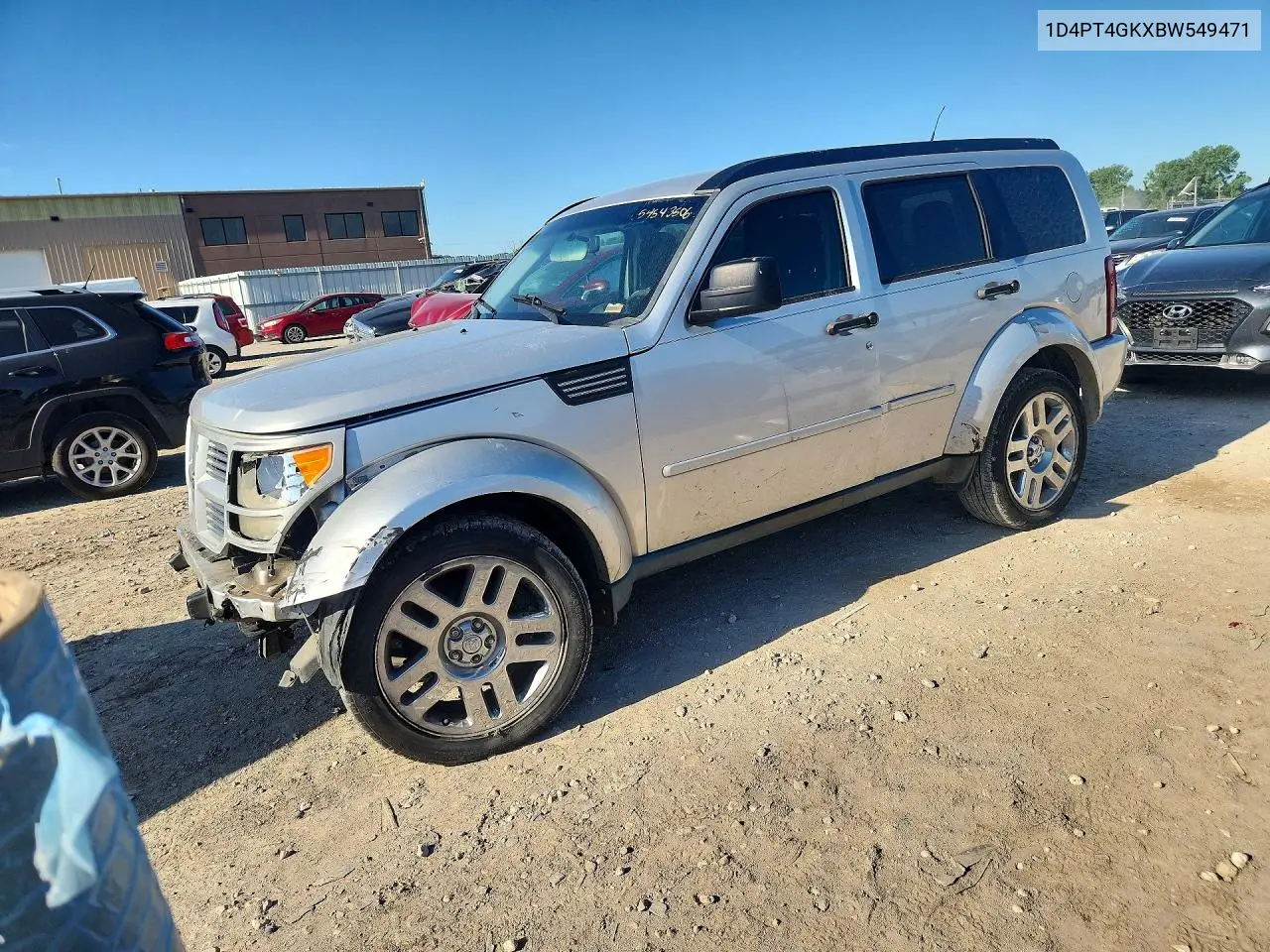 2011 Dodge Nitro Heat VIN: 1D4PT4GKXBW549471 Lot: 54543506