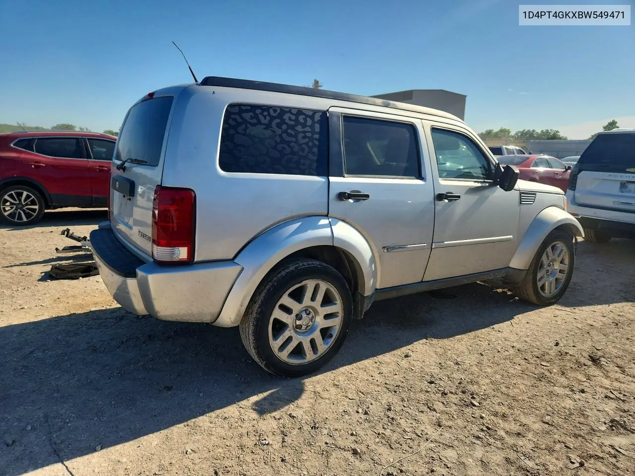 2011 Dodge Nitro Heat VIN: 1D4PT4GKXBW549471 Lot: 54543506