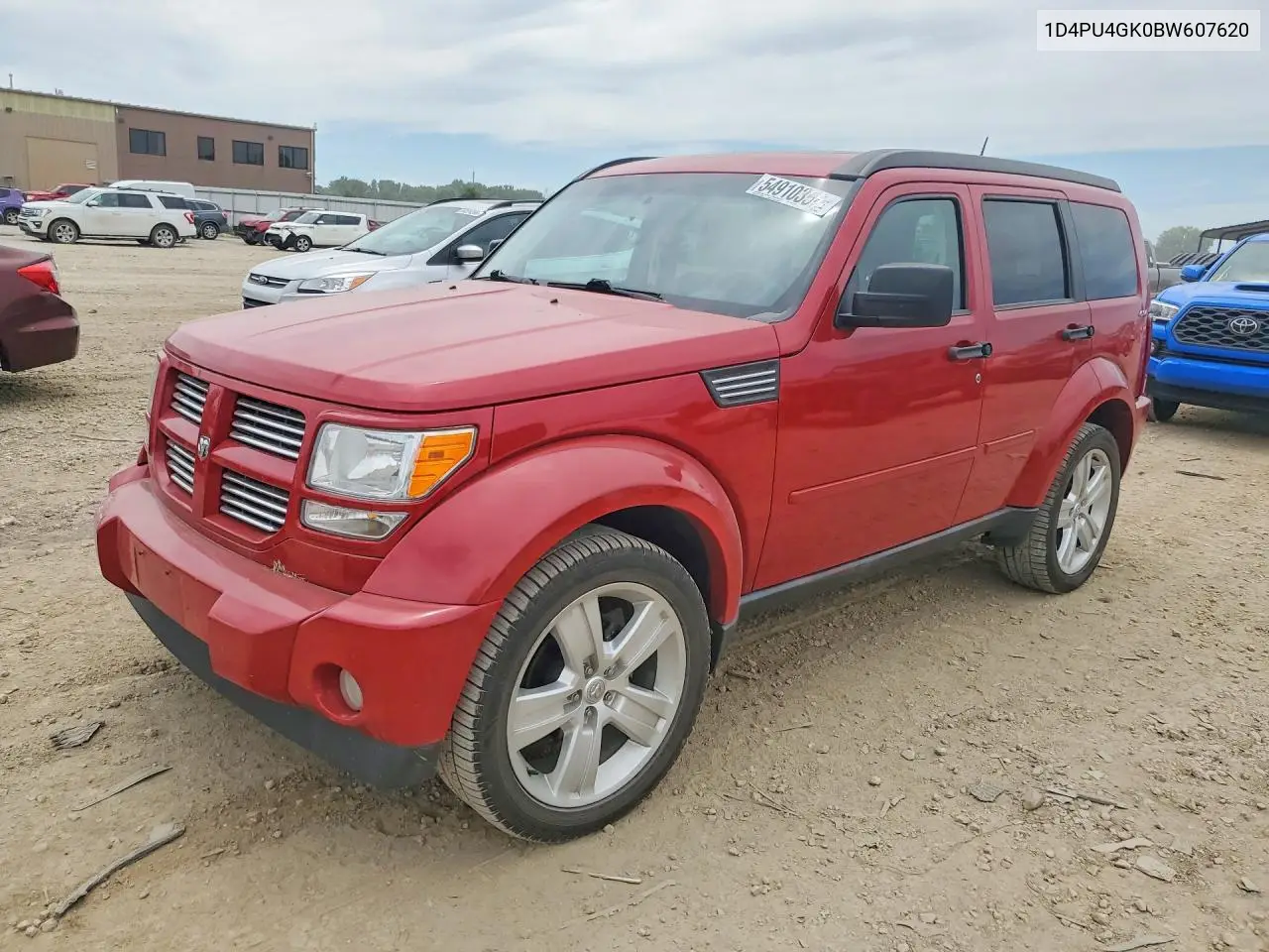2011 Dodge Nitro Heat VIN: 1D4PU4GK0BW607620 Lot: 54910356