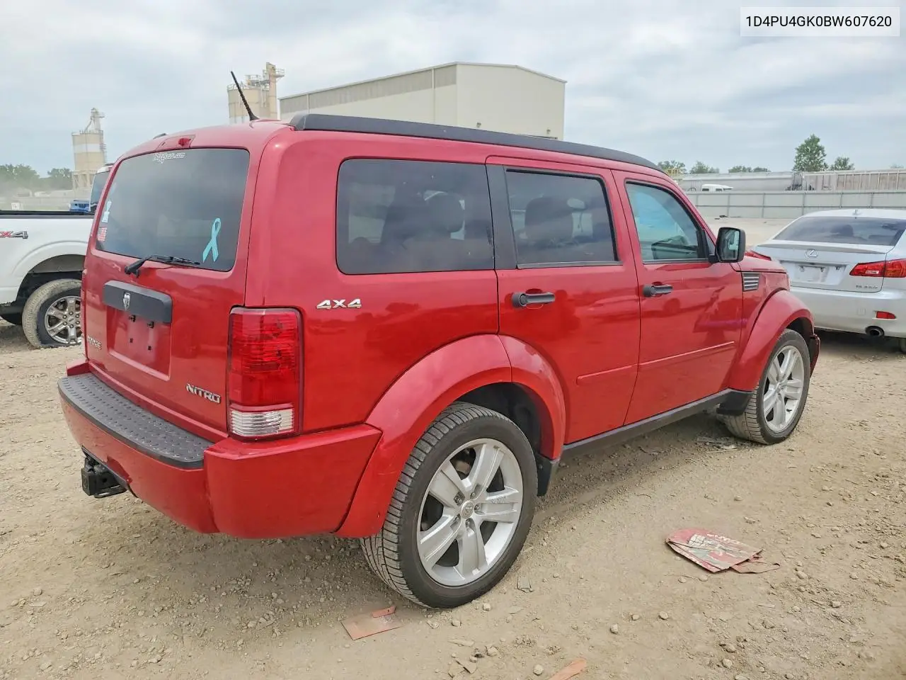 2011 Dodge Nitro Heat VIN: 1D4PU4GK0BW607620 Lot: 54910356