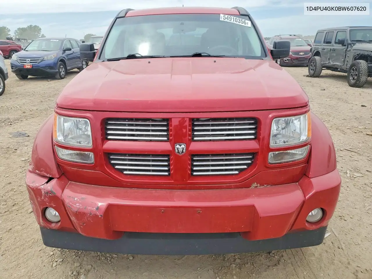 2011 Dodge Nitro Heat VIN: 1D4PU4GK0BW607620 Lot: 54910356