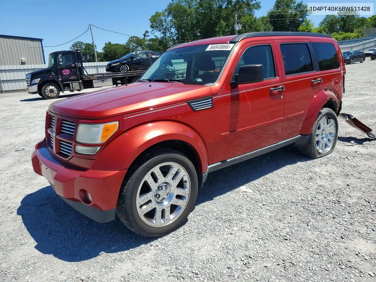 2011 Dodge Nitro Heat VIN: 1D4PT4GK6BW511428 Lot: 56045066