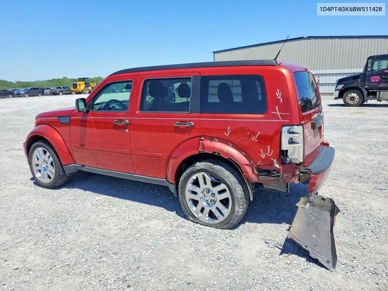 2011 Dodge Nitro Heat VIN: 1D4PT4GK6BW511428 Lot: 56045066