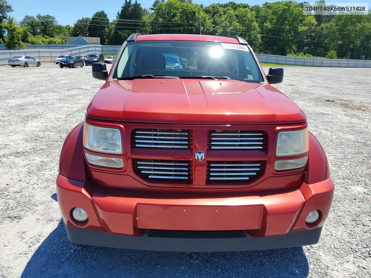 2011 Dodge Nitro Heat VIN: 1D4PT4GK6BW511428 Lot: 56045066