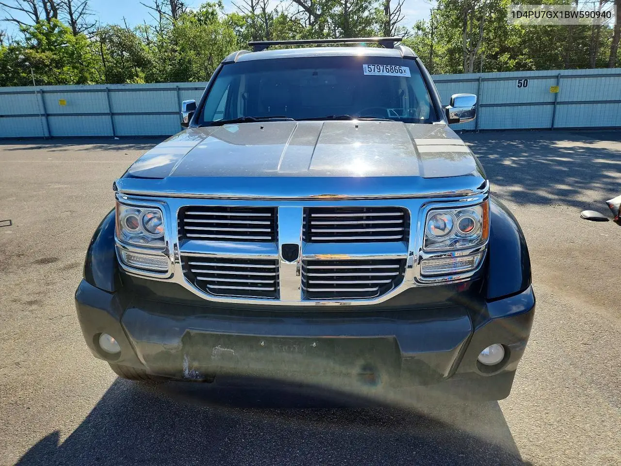 2011 Dodge Nitro Shock VIN: 1D4PU7GX1BW590940 Lot: 57976866