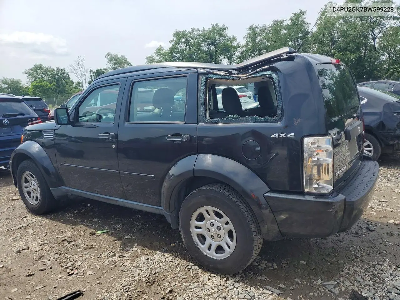 2011 Dodge Nitro Se VIN: 1D4PU2GK7BW599228 Lot: 60378866