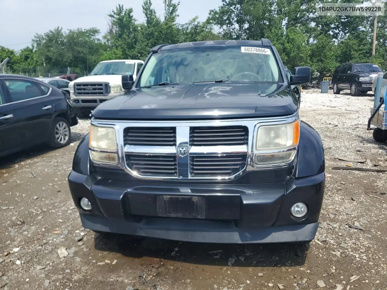 2011 Dodge Nitro Se VIN: 1D4PU2GK7BW599228 Lot: 60378866