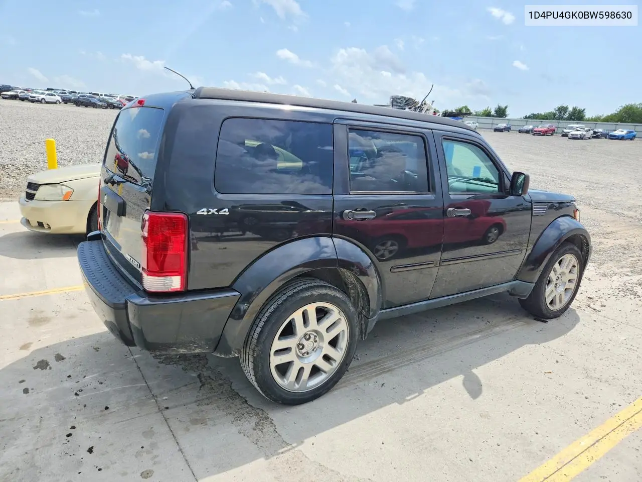 2011 Dodge Nitro Heat VIN: 1D4PU4GK0BW598630 Lot: 62060376