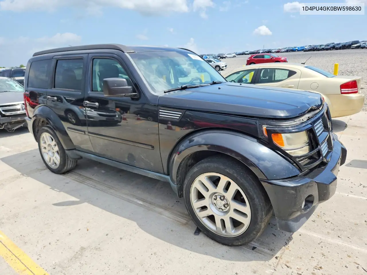 2011 Dodge Nitro Heat VIN: 1D4PU4GK0BW598630 Lot: 62060376
