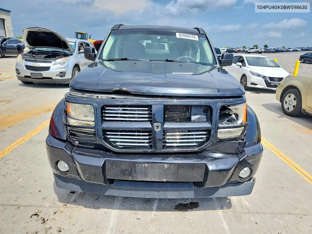 2011 Dodge Nitro Heat VIN: 1D4PU4GK0BW598630 Lot: 62060376