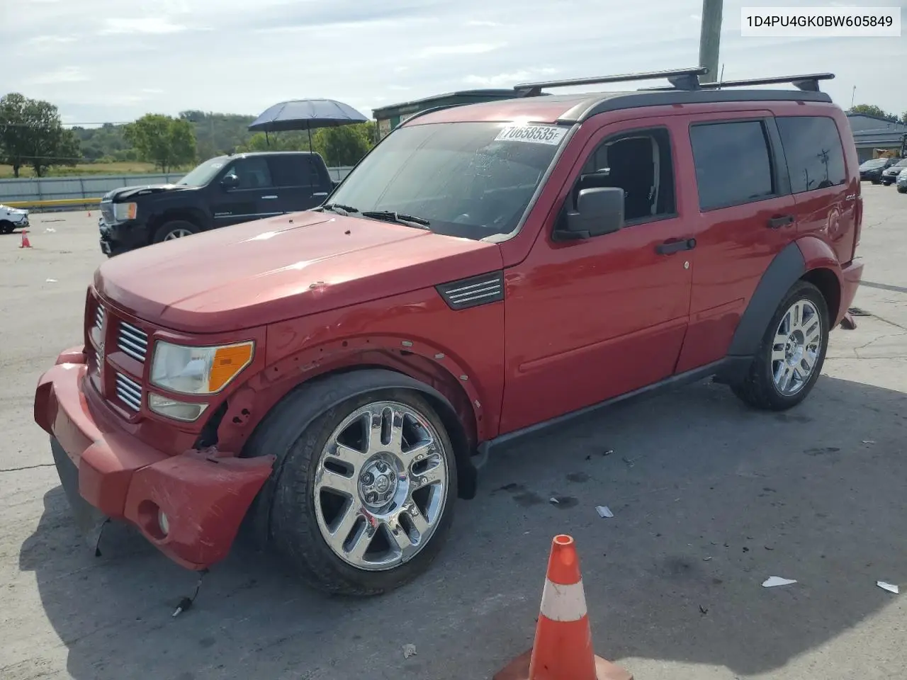 2011 Dodge Nitro Heat VIN: 1D4PU4GK0BW605849 Lot: 70658535