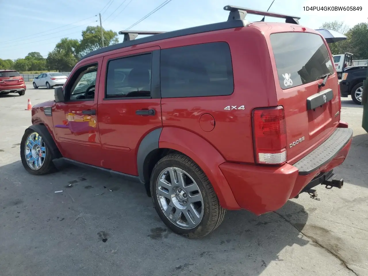 2011 Dodge Nitro Heat VIN: 1D4PU4GK0BW605849 Lot: 70658535