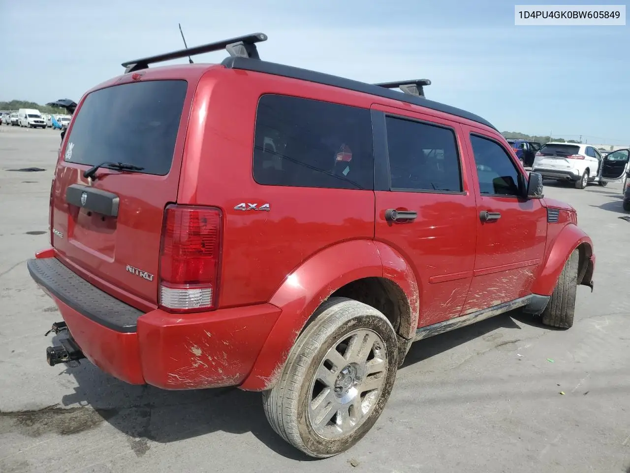 2011 Dodge Nitro Heat VIN: 1D4PU4GK0BW605849 Lot: 70658535