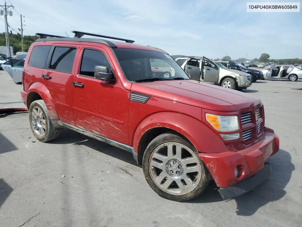 2011 Dodge Nitro Heat VIN: 1D4PU4GK0BW605849 Lot: 70658535