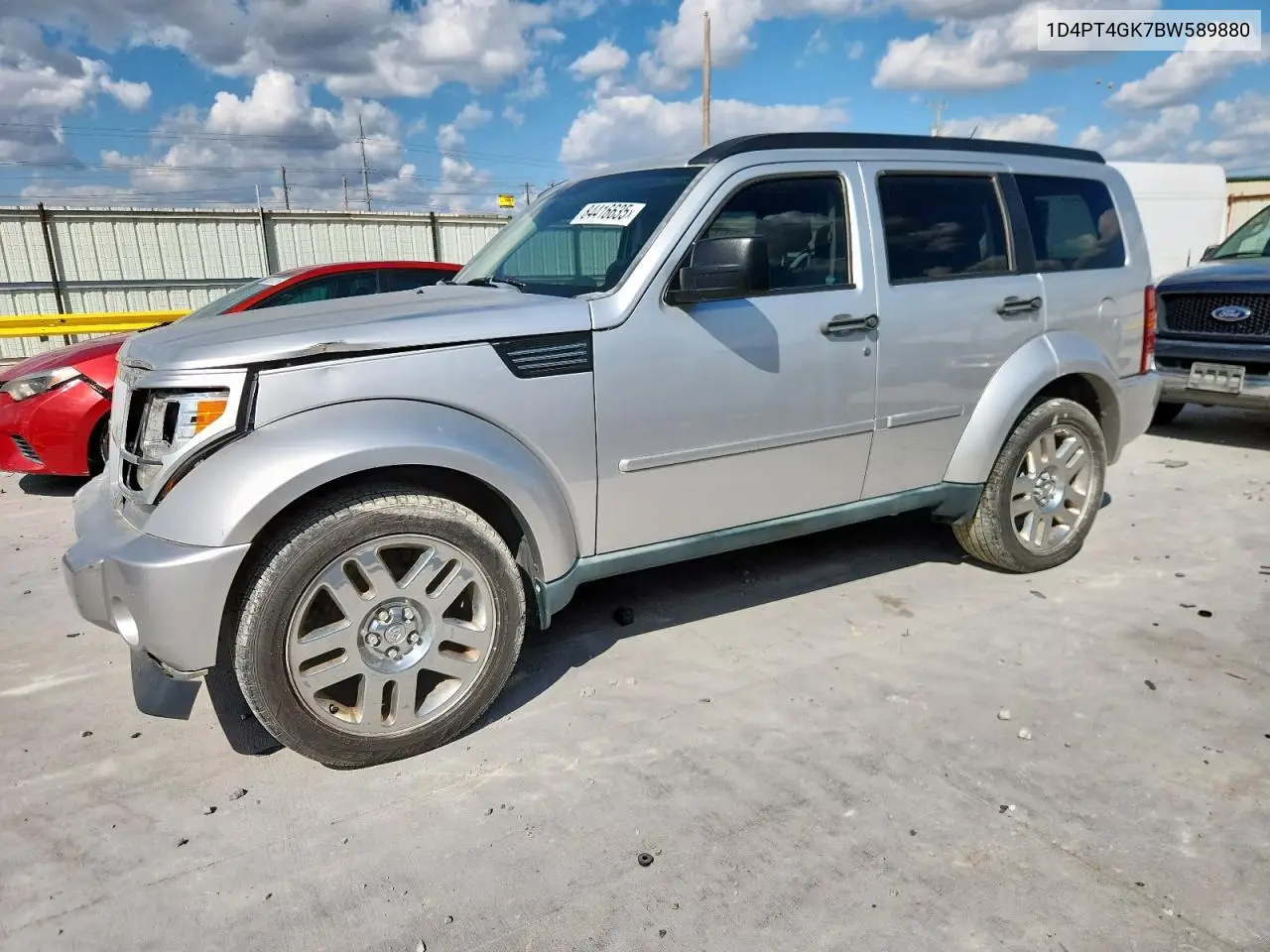 2011 Dodge Nitro Heat VIN: 1D4PT4GK7BW589880 Lot: 84416635
