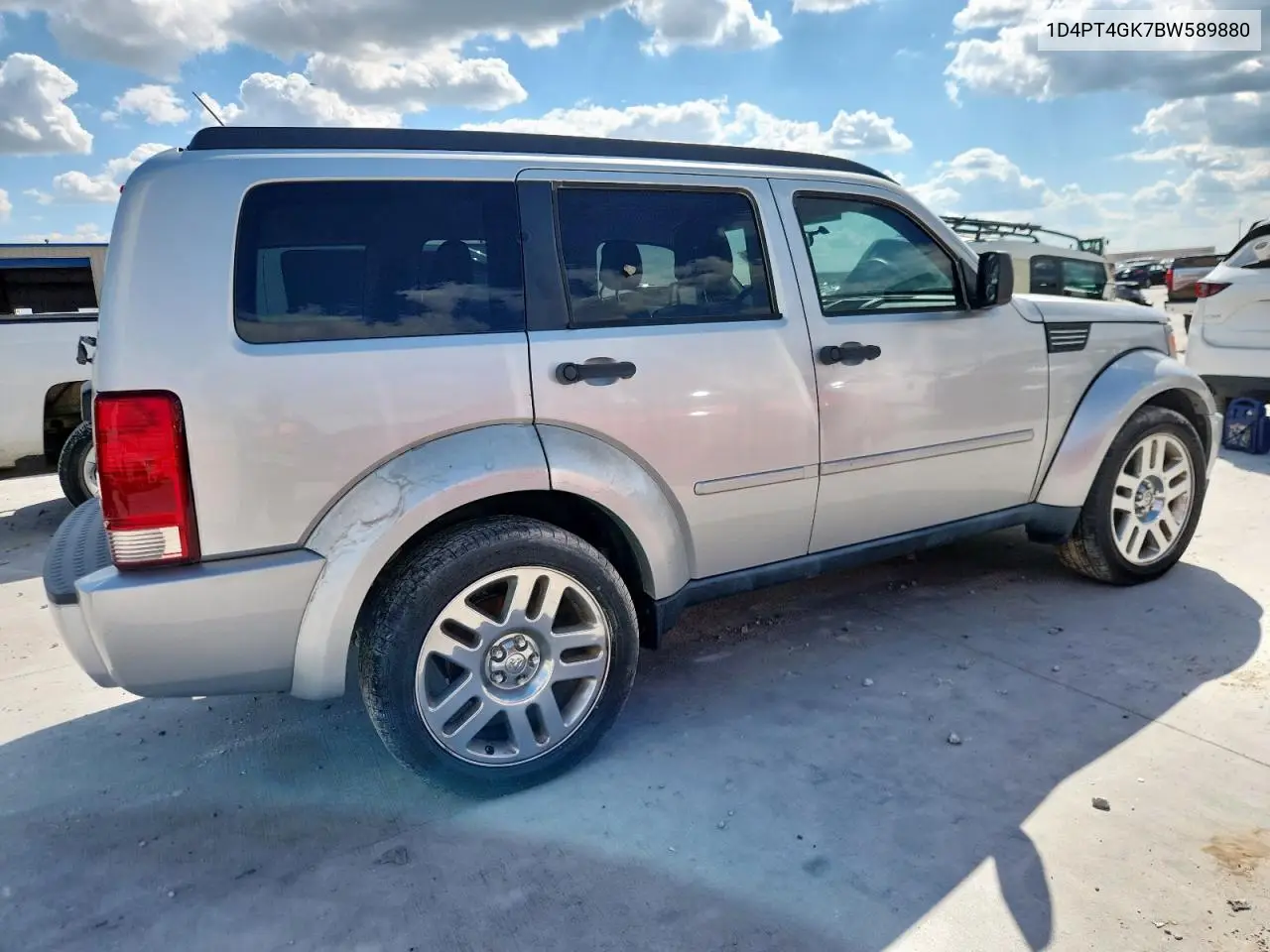 2011 Dodge Nitro Heat VIN: 1D4PT4GK7BW589880 Lot: 84416635