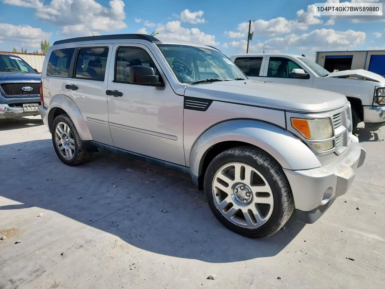 2011 Dodge Nitro Heat VIN: 1D4PT4GK7BW589880 Lot: 84416635