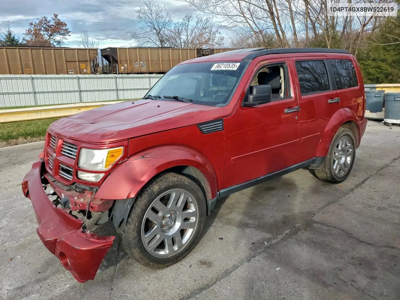 2011 Dodge Nitro Heat VIN: 1D4PT4GX8BW522619 Lot: 96210535