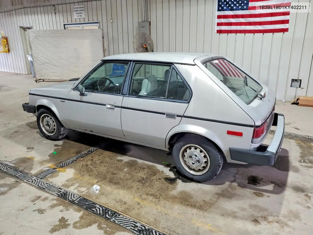 1989 Dodge Omni Expo VIN: 1B3BL18D1KY402211 Lot: 77301485