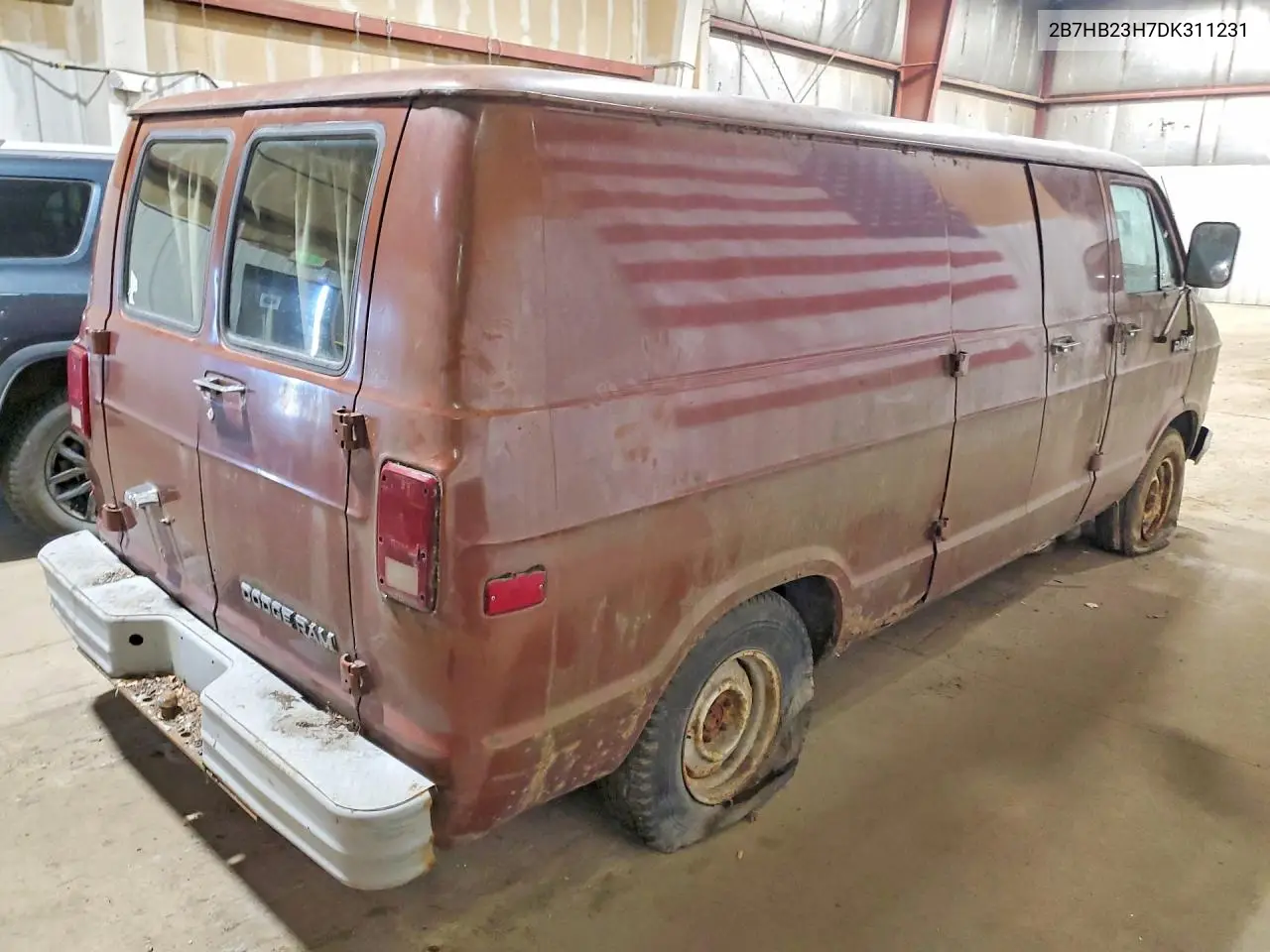 1983 Dodge 1500 Ram Vans Cargo VIN: 2B7HB23H7DK311231 Lot: 55444666