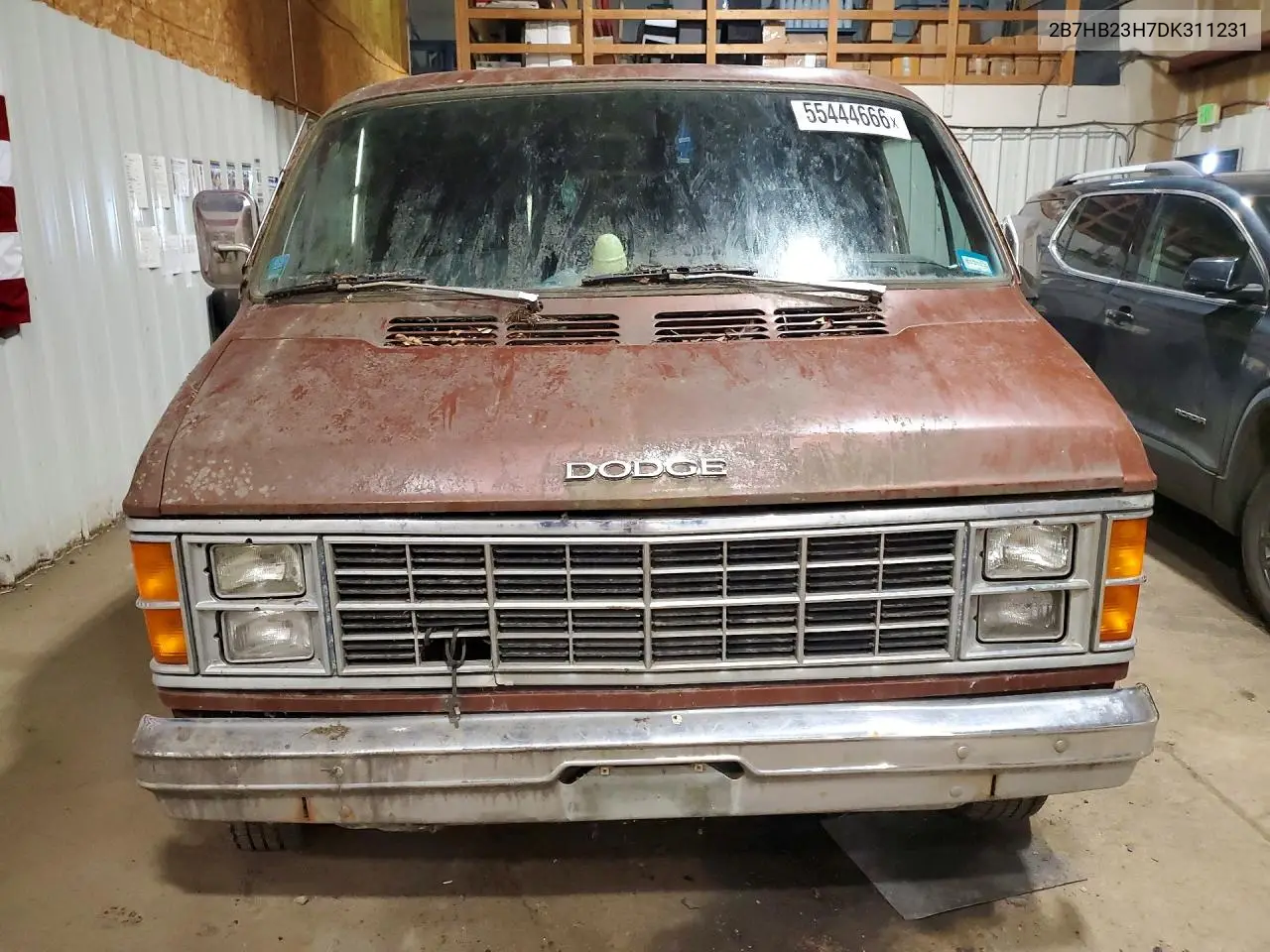 1983 Dodge 1500 Ram Vans Cargo VIN: 2B7HB23H7DK311231 Lot: 55444666