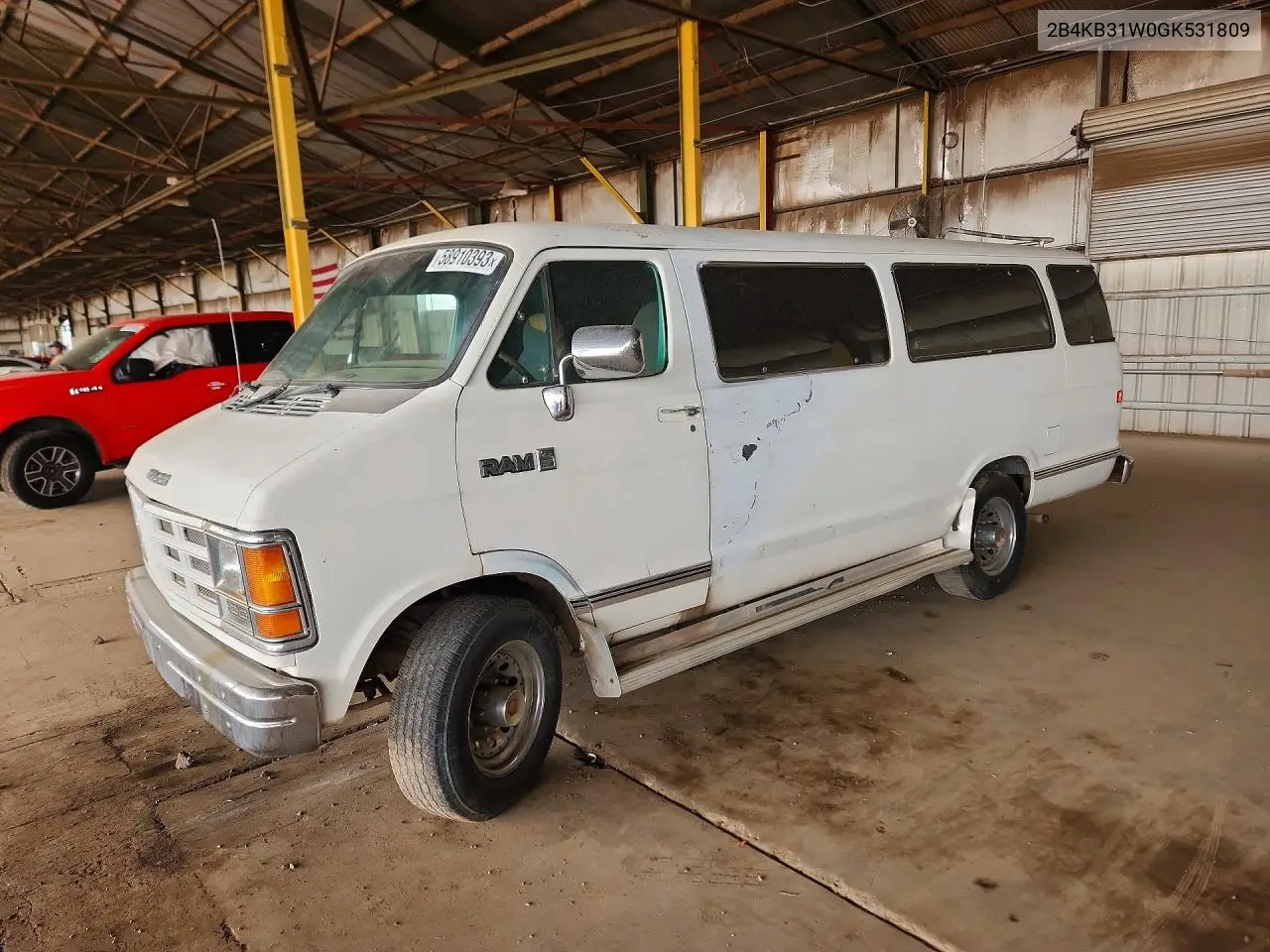 1986 Dodge Ram Wagon B350 VIN: 2B4KB31W0GK531809 Lot: 47071216