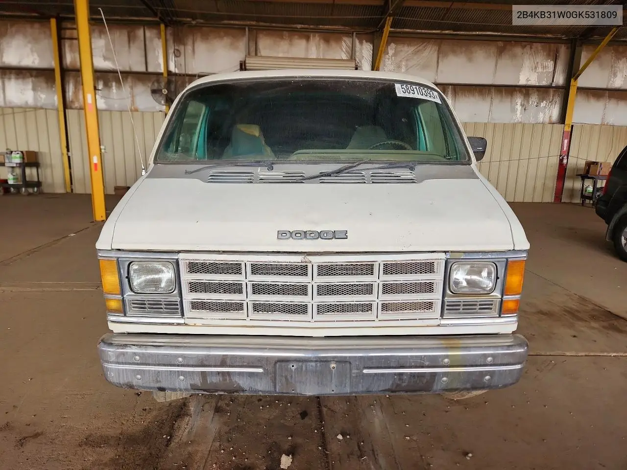 1986 Dodge Ram Wagon B350 VIN: 2B4KB31W0GK531809 Lot: 47071216
