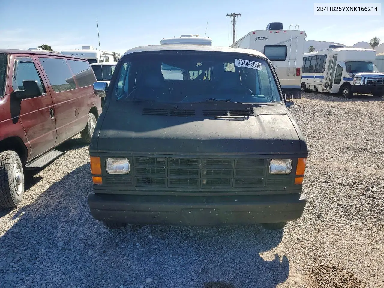 1992 Dodge Ram Wagon B250 VIN: 2B4HB25YXNK166214 Lot: 54045036