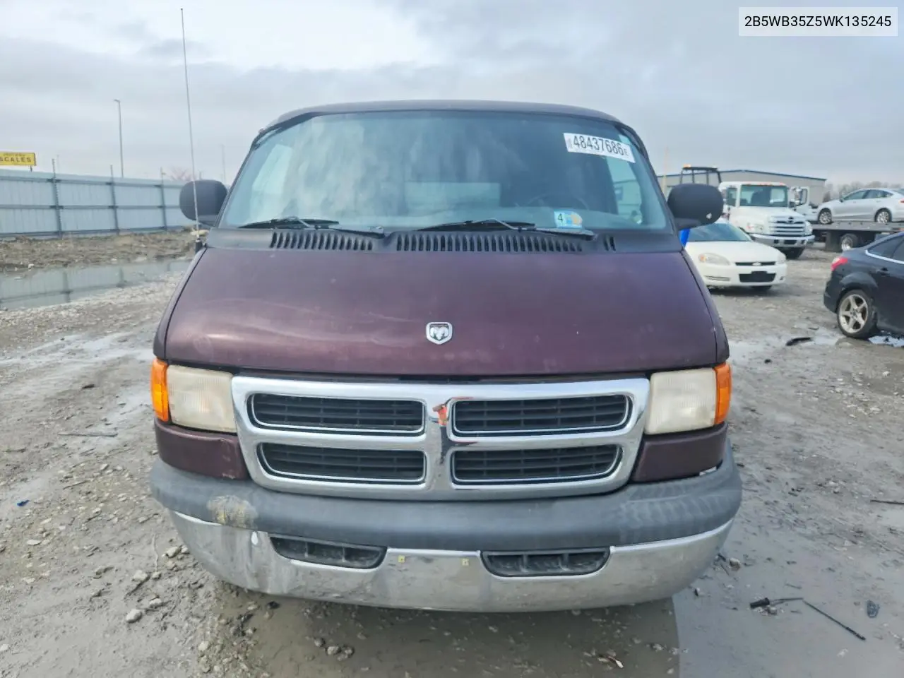 1998 Dodge Ram Wagon B3500 VIN: 2B5WB35Z5WK135245 Lot: 48437686