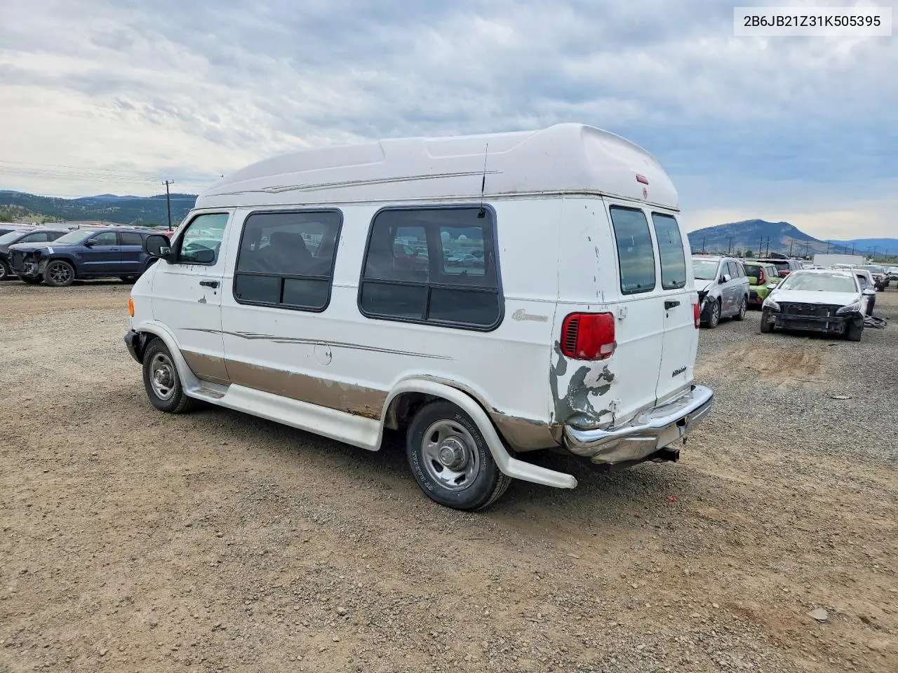 2001 Dodge Ram Van B2500 VIN: 2B6JB21Z31K505395 Lot: 62420356