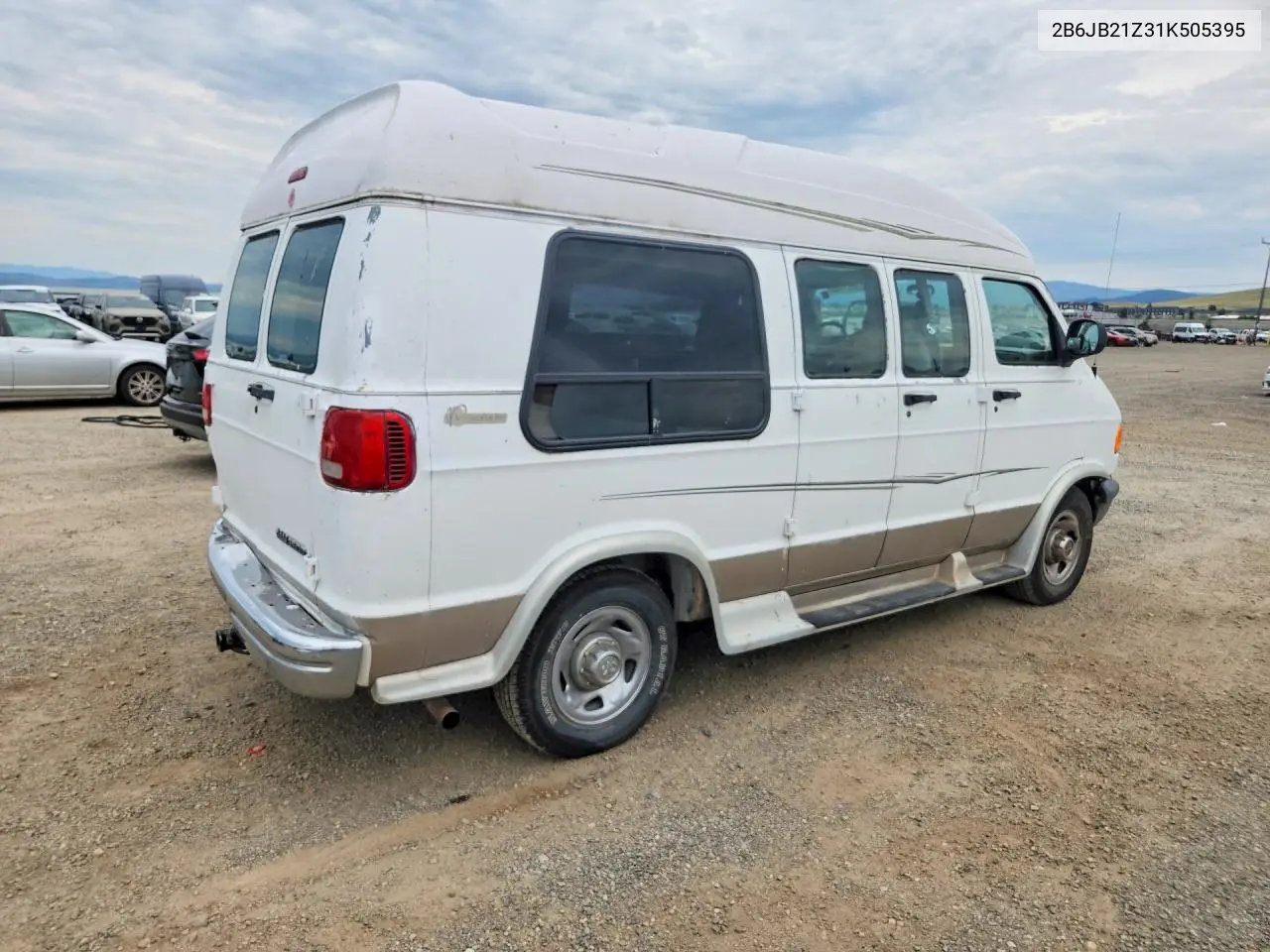 2001 Dodge Ram Van B2500 VIN: 2B6JB21Z31K505395 Lot: 62420356