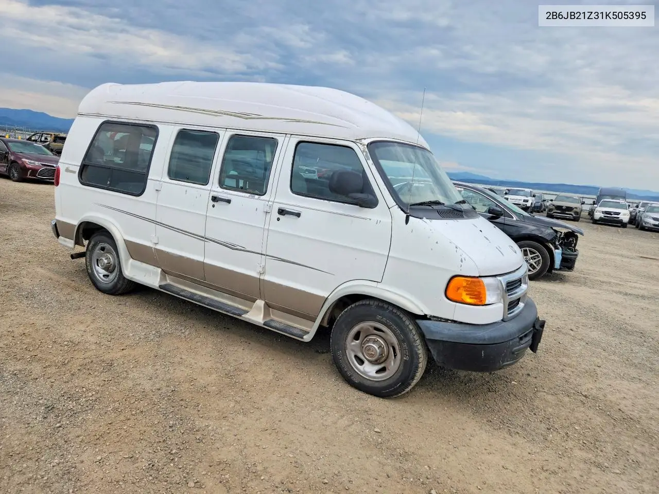 2001 Dodge Ram Van B2500 VIN: 2B6JB21Z31K505395 Lot: 62420356