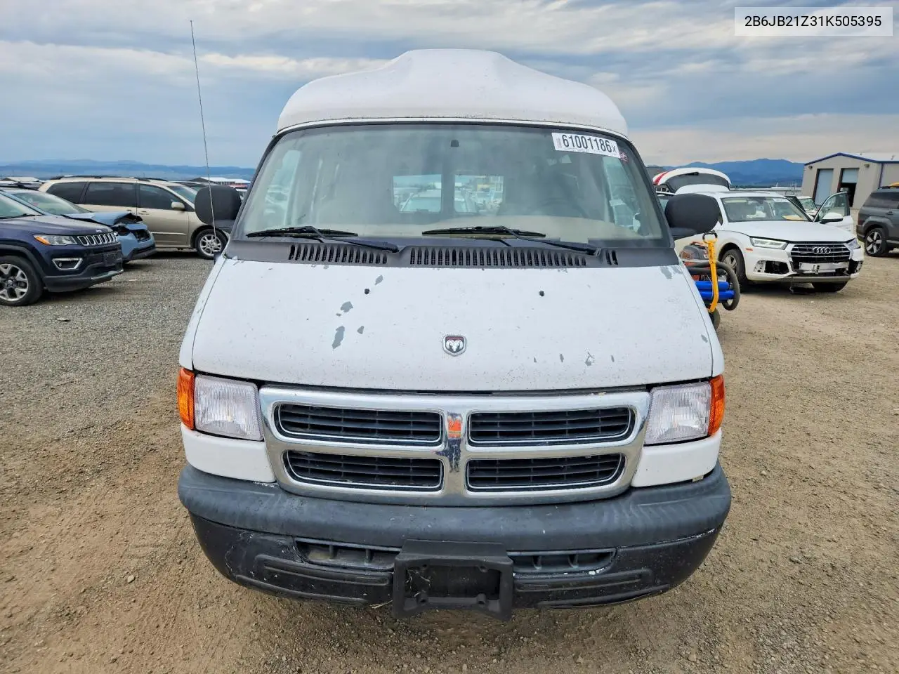 2001 Dodge Ram Van B2500 VIN: 2B6JB21Z31K505395 Lot: 62420356