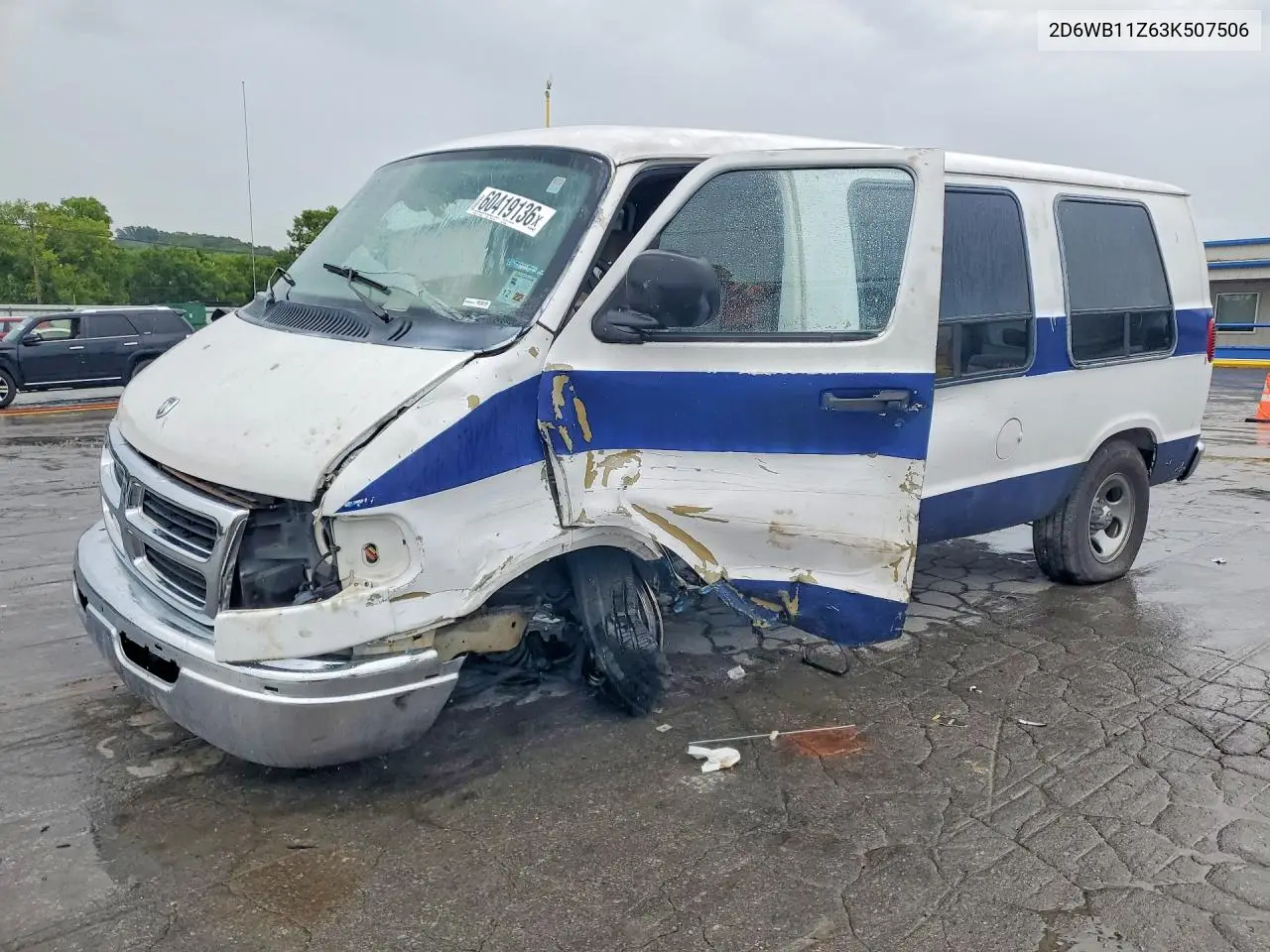 2003 Dodge Ram Van B1500 VIN: 2D6WB11Z63K507506 Lot: 60419136