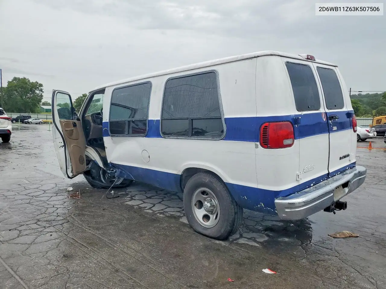 2003 Dodge Ram Van B1500 VIN: 2D6WB11Z63K507506 Lot: 60419136