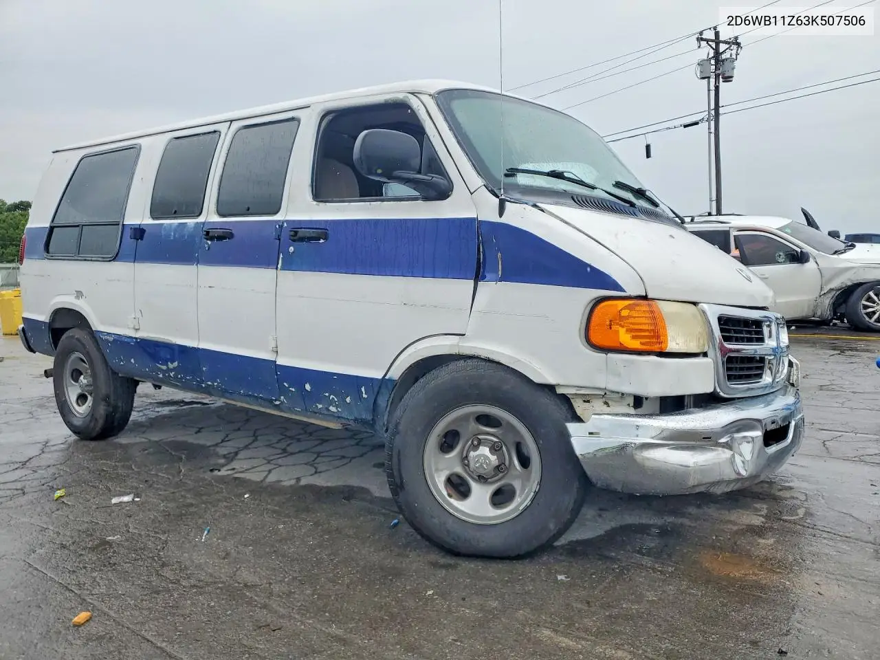 2003 Dodge Ram Van B1500 VIN: 2D6WB11Z63K507506 Lot: 60419136