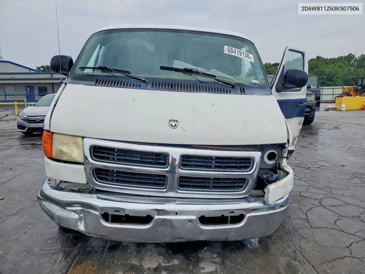 2003 Dodge Ram Van B1500 VIN: 2D6WB11Z63K507506 Lot: 60419136