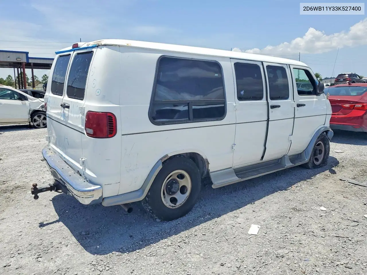 2003 Dodge Ram Van B1500 VIN: 2D6WB11Y33K527400 Lot: 61289166
