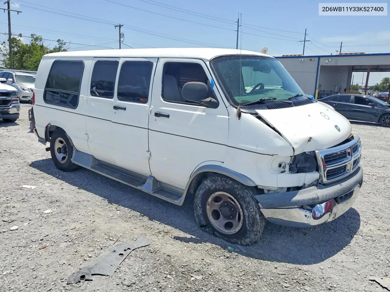 2003 Dodge Ram Van B1500 VIN: 2D6WB11Y33K527400 Lot: 61289166