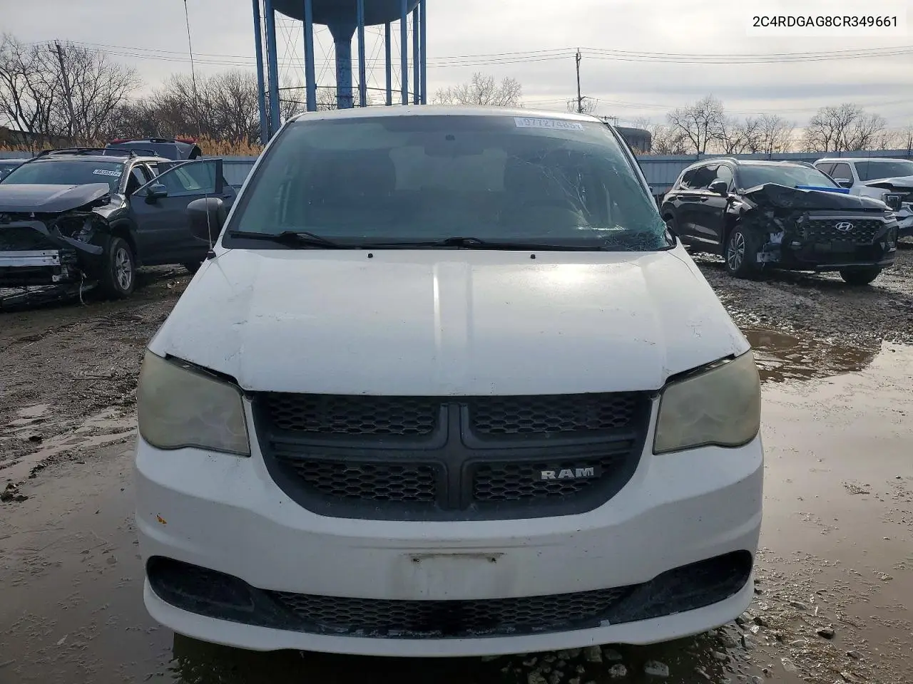 2012 Dodge Ram Van VIN: 2C4RDGAG8CR349661 Lot: 97727485