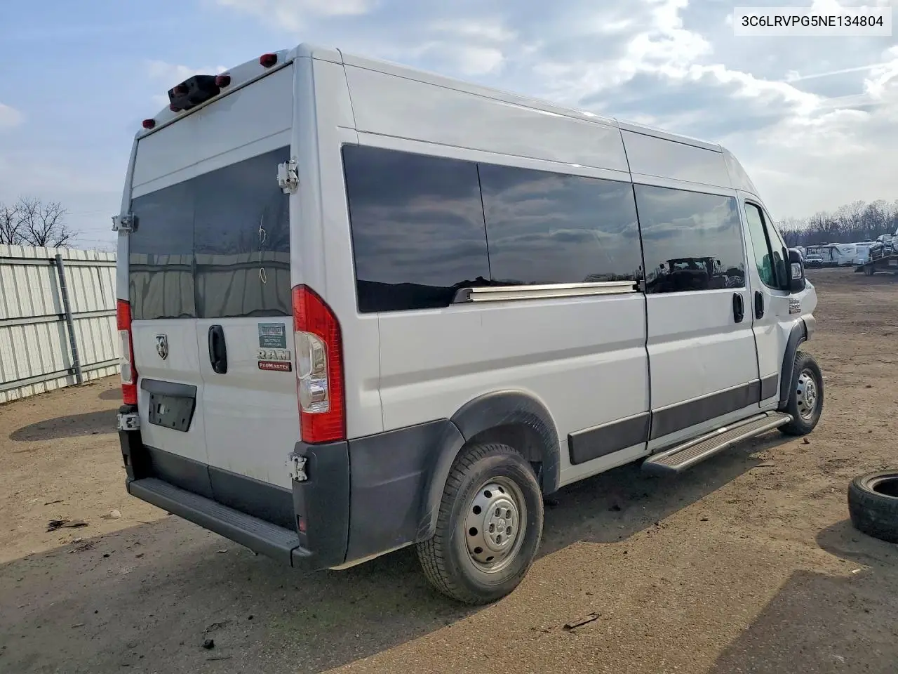 2022 Dodge Promaster 1500 1500 High VIN: 3C6LRVPG5NE134804 Lot: 46294526