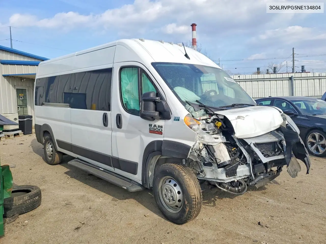 2022 Dodge Promaster 1500 1500 High VIN: 3C6LRVPG5NE134804 Lot: 46294526