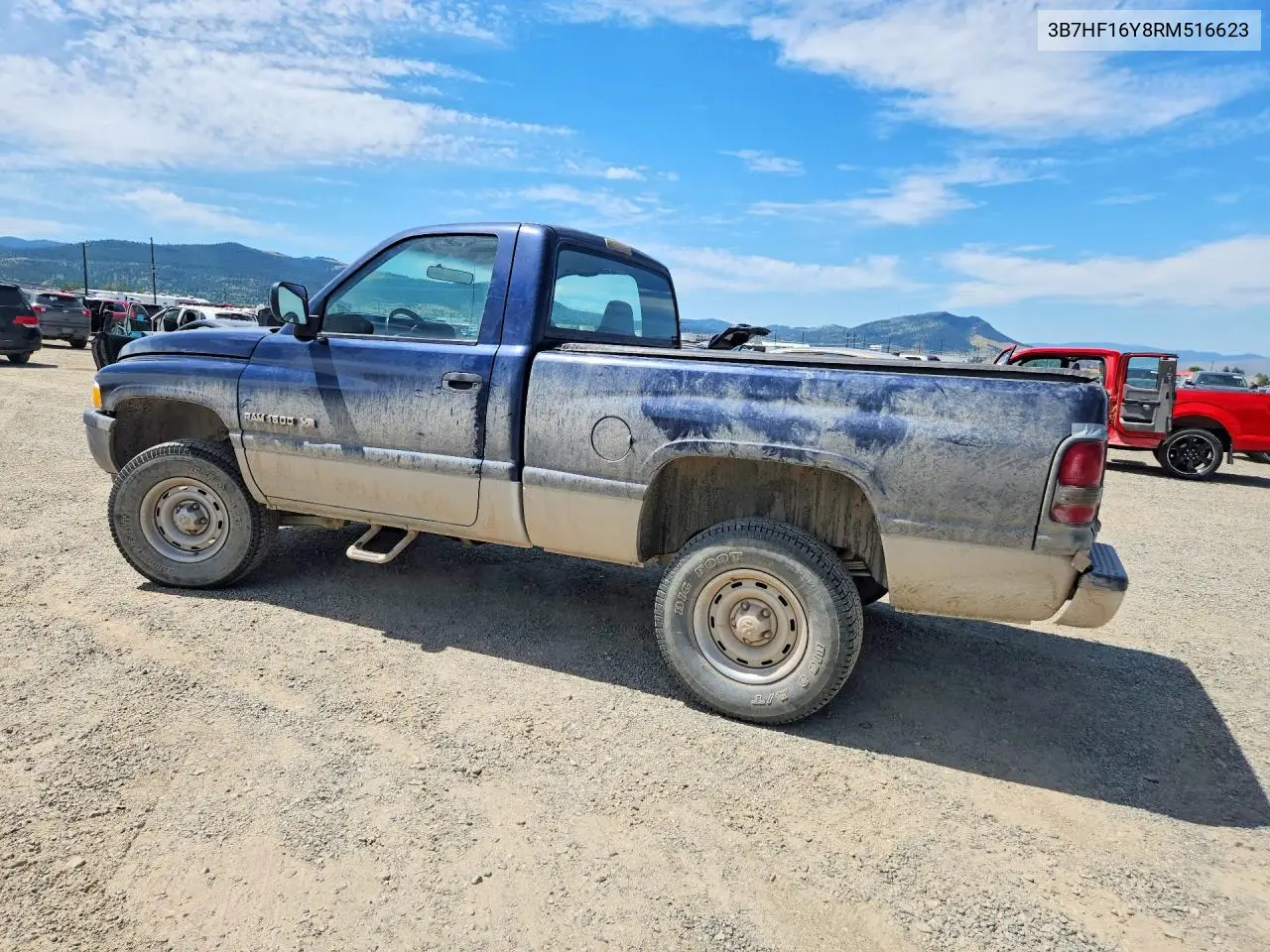 1994 Dodge Ram 1500 VIN: 3B7HF16Y8RM516623 Lot: 61717906