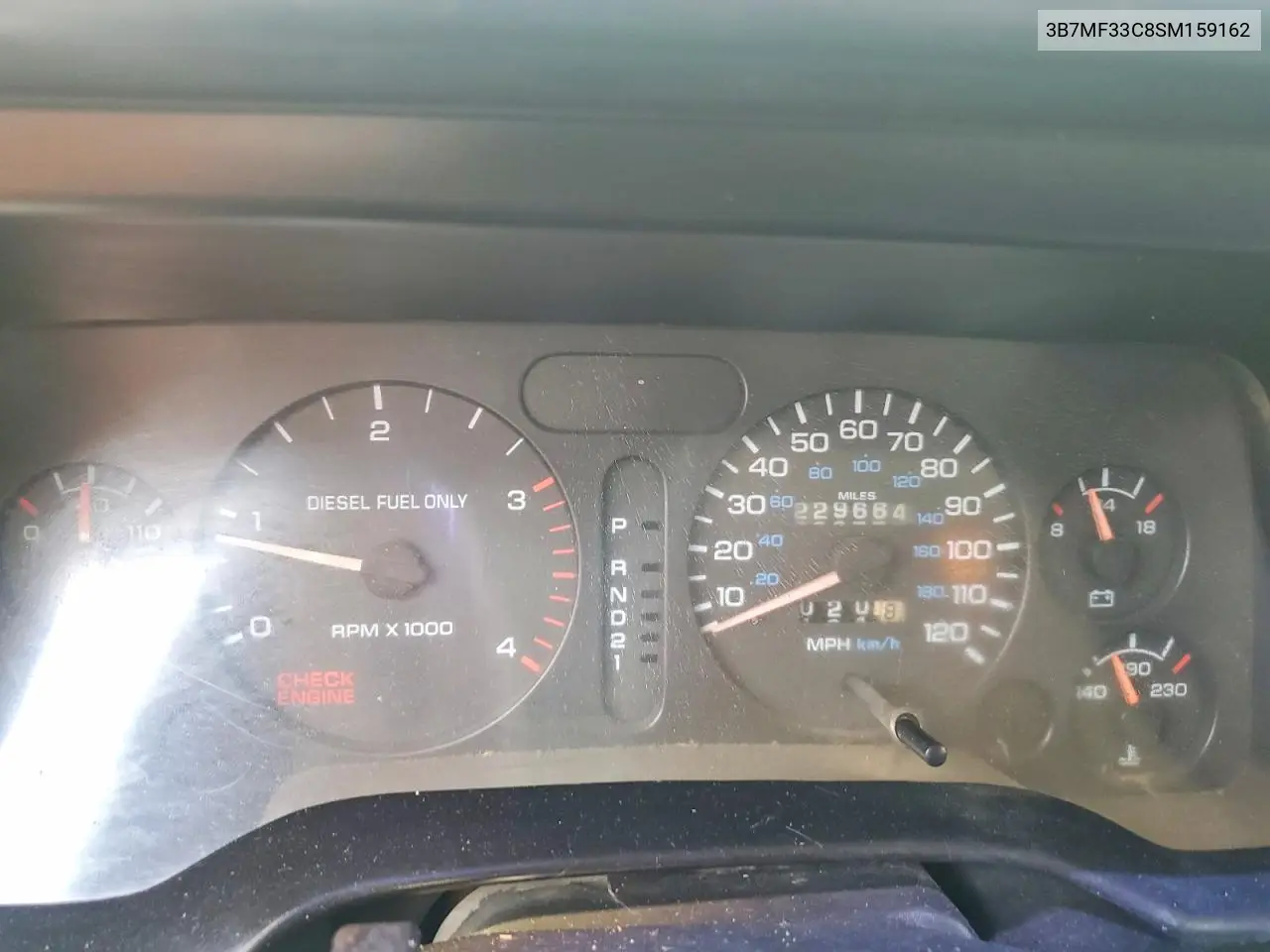 1995 Dodge Ram 3500 VIN: 3B7MF33C8SM159162 Lot: 59161036