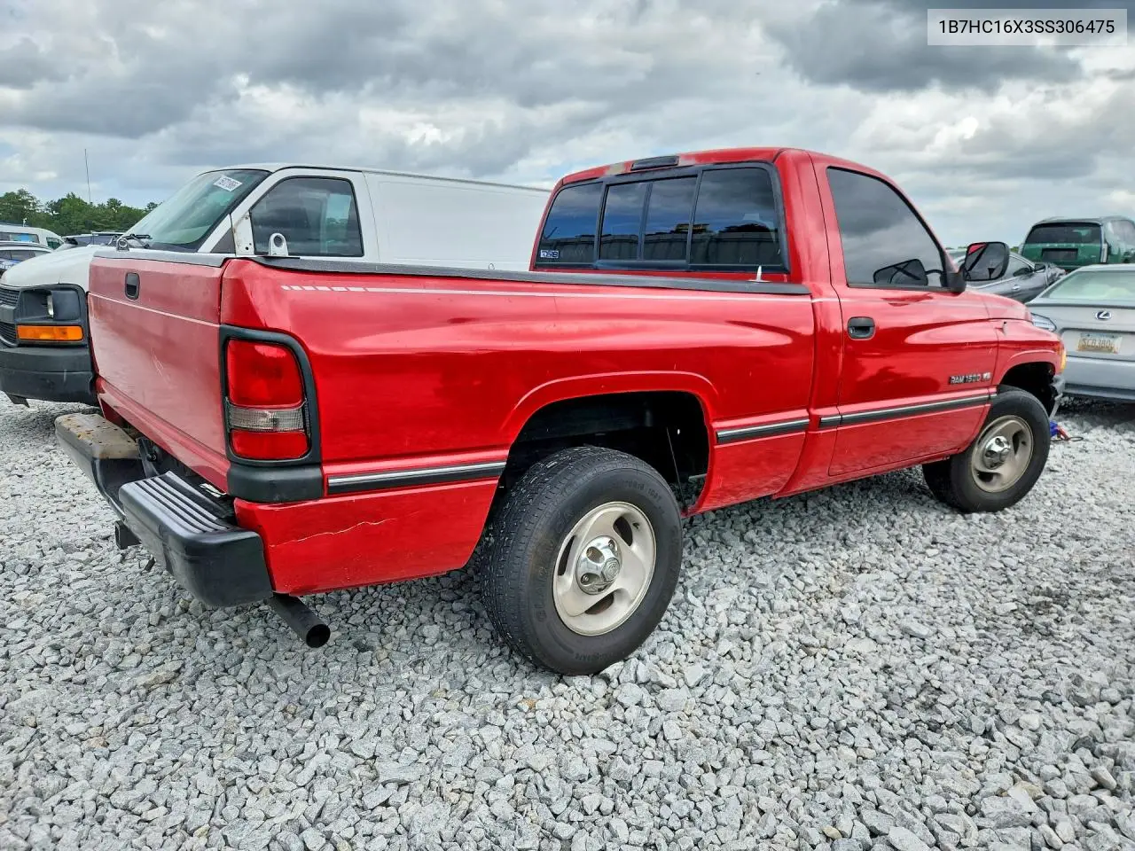 1995 Dodge Ram 1500 VIN: 1B7HC16X3SS306475 Lot: 61722536