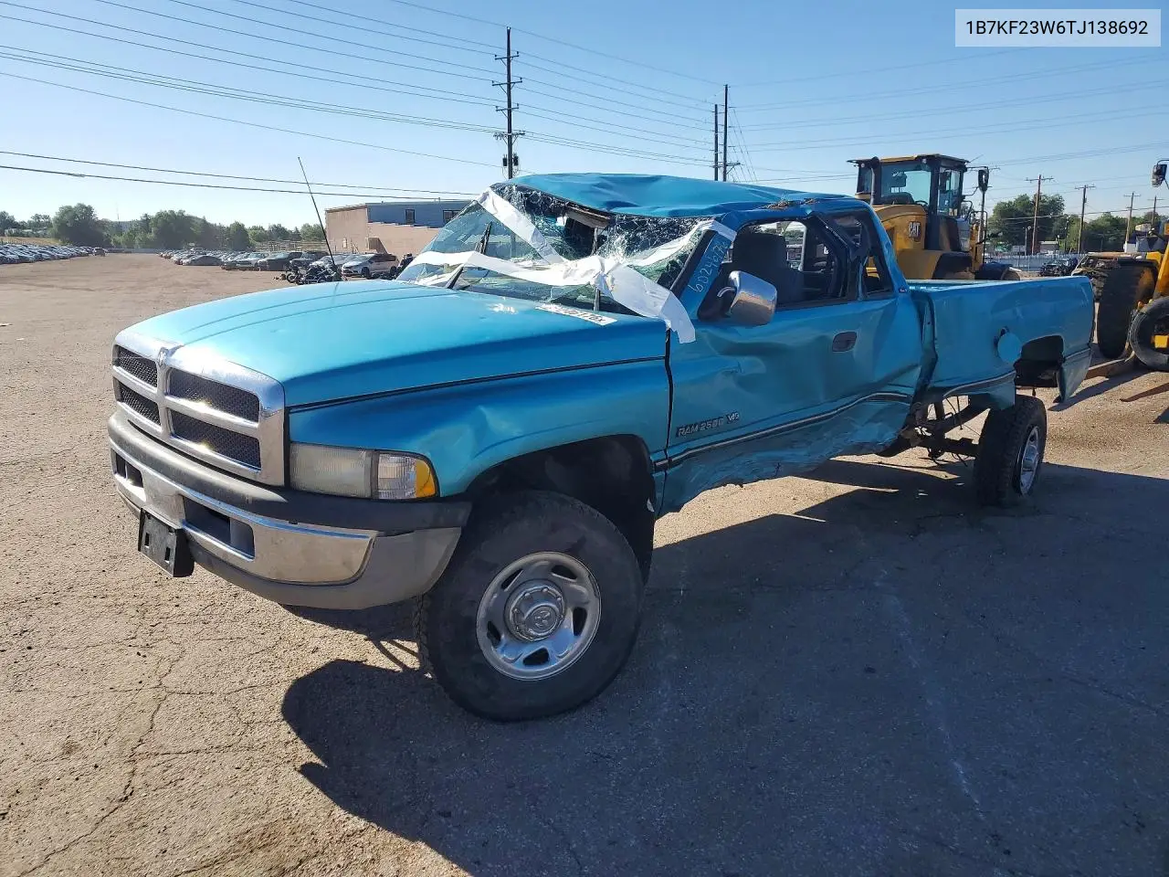 1996 Dodge Ram 2500 VIN: 1B7KF23W6TJ138692 Lot: 60246176