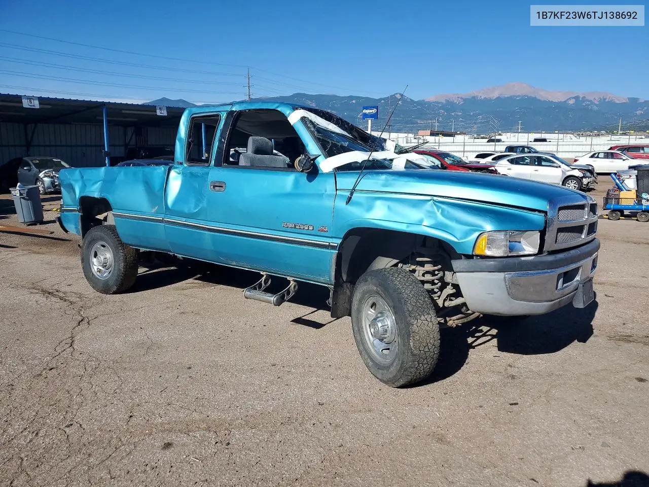 1996 Dodge Ram 2500 VIN: 1B7KF23W6TJ138692 Lot: 60246176