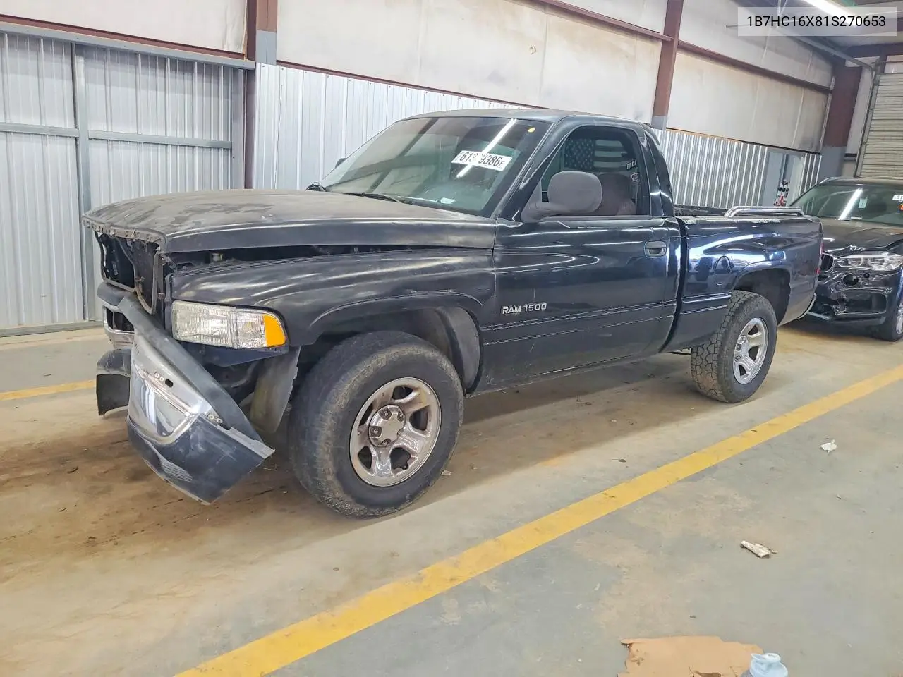 2001 Dodge Ram 1500 VIN: 1B7HC16X81S270653 Lot: 61389386